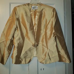 Elite Champagne 3 piece plus size suit